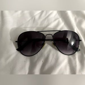 Diff aviators in black ombré